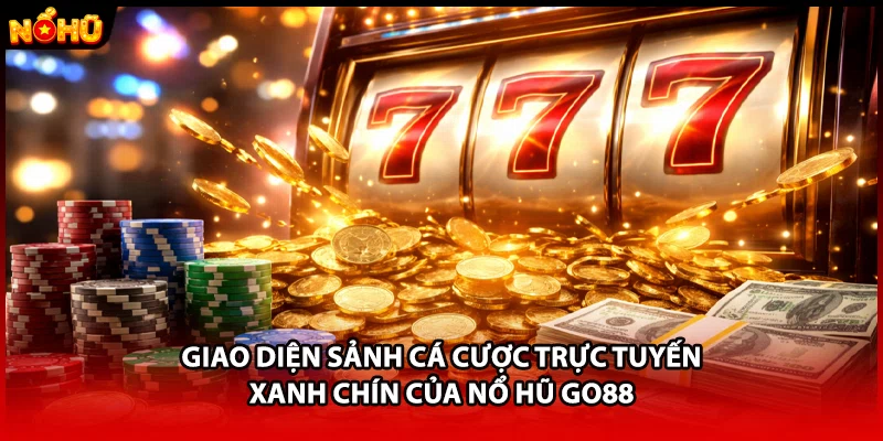 Giao diện sảnh cá cược trực tuyến xanh chín của nổ hũ GO88