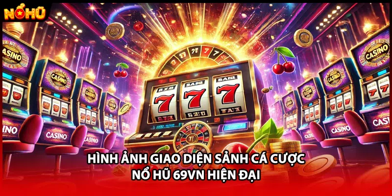 Hình ảnh giao diện sảnh cá cược nổ hũ 69VN hiện đại